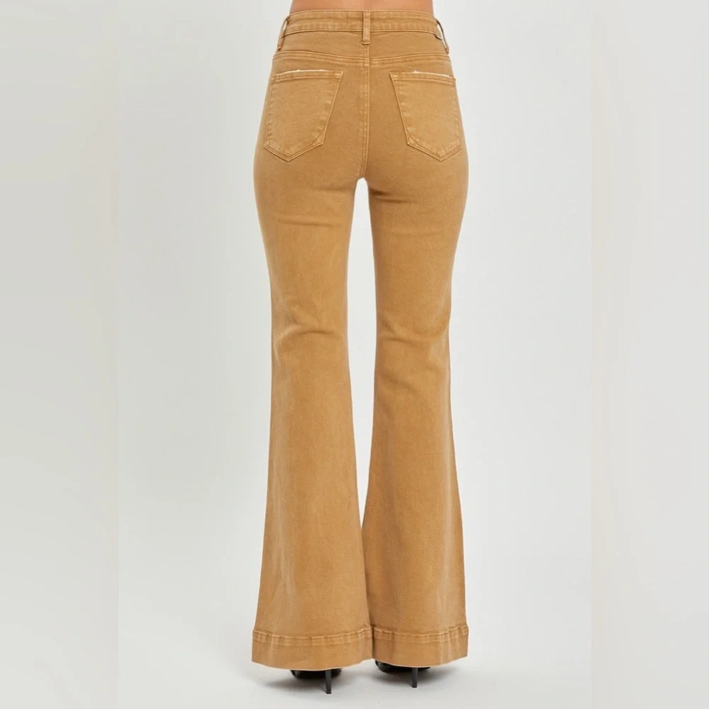 High Rise Patch Pocket Bell Bottom Jeans - Risen - Picture 5 of 6